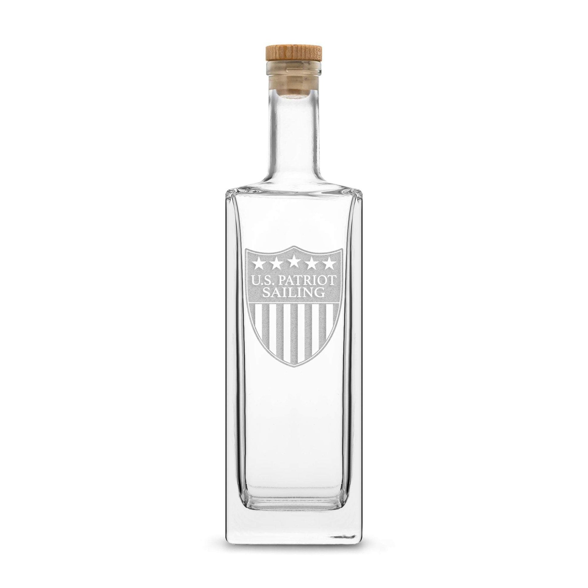 Premium Refillable Liberty Bottle, US Patriot Sailing Logo, 750mL Integrity Bottles