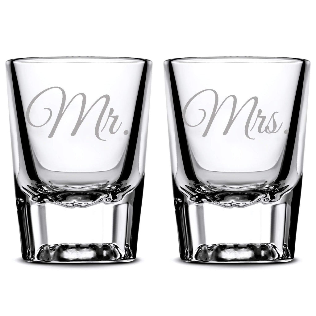 Mr mrs shot glasses on sale