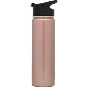 Rose Gold Custom Etched Simple Modern Summit Water Bottle, 22 Ounce by Integrity Bottles
