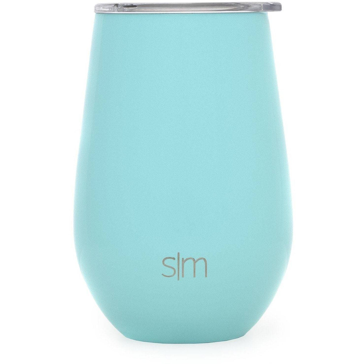 Teal Custom Etched Simple Modern Wine Glass Tumbler, 12 Ounce Integrity Bottles