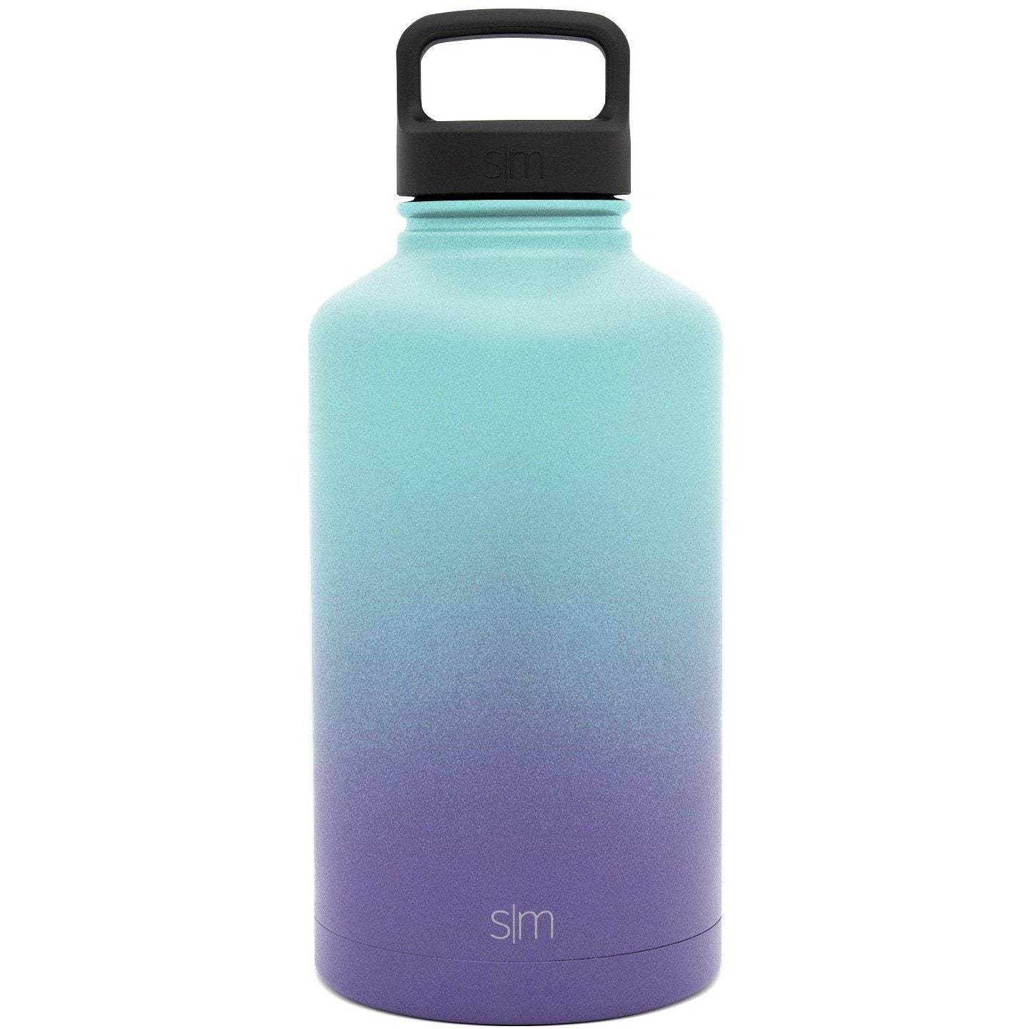 Tropical Seas Custom Etched Simple Modern Summit Water Bottle, 64 Ounce by Integrity Bottles