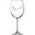 Tulip Wine Glass with Tribal Whale Design, Hand Etched by Integrity Bottles
