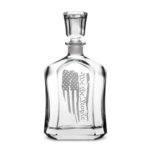 We The People Flag Refillable Capital Decanter, 750mL